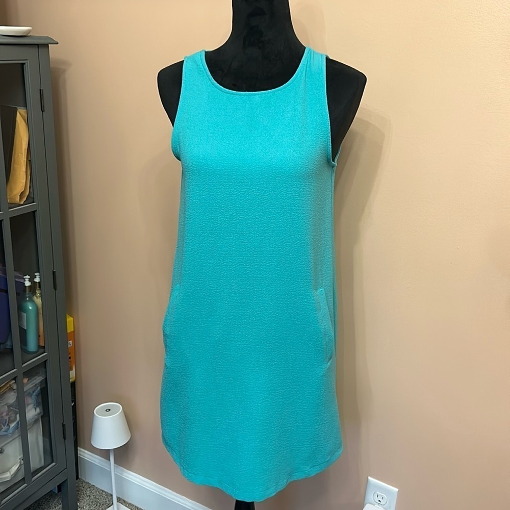 JACK size XS green shift dress with pockets